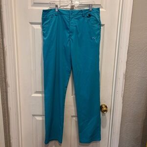 Puma Cell Golf‎ Tech Mens 34x34 Teal Lightweight Performance Golf Pants